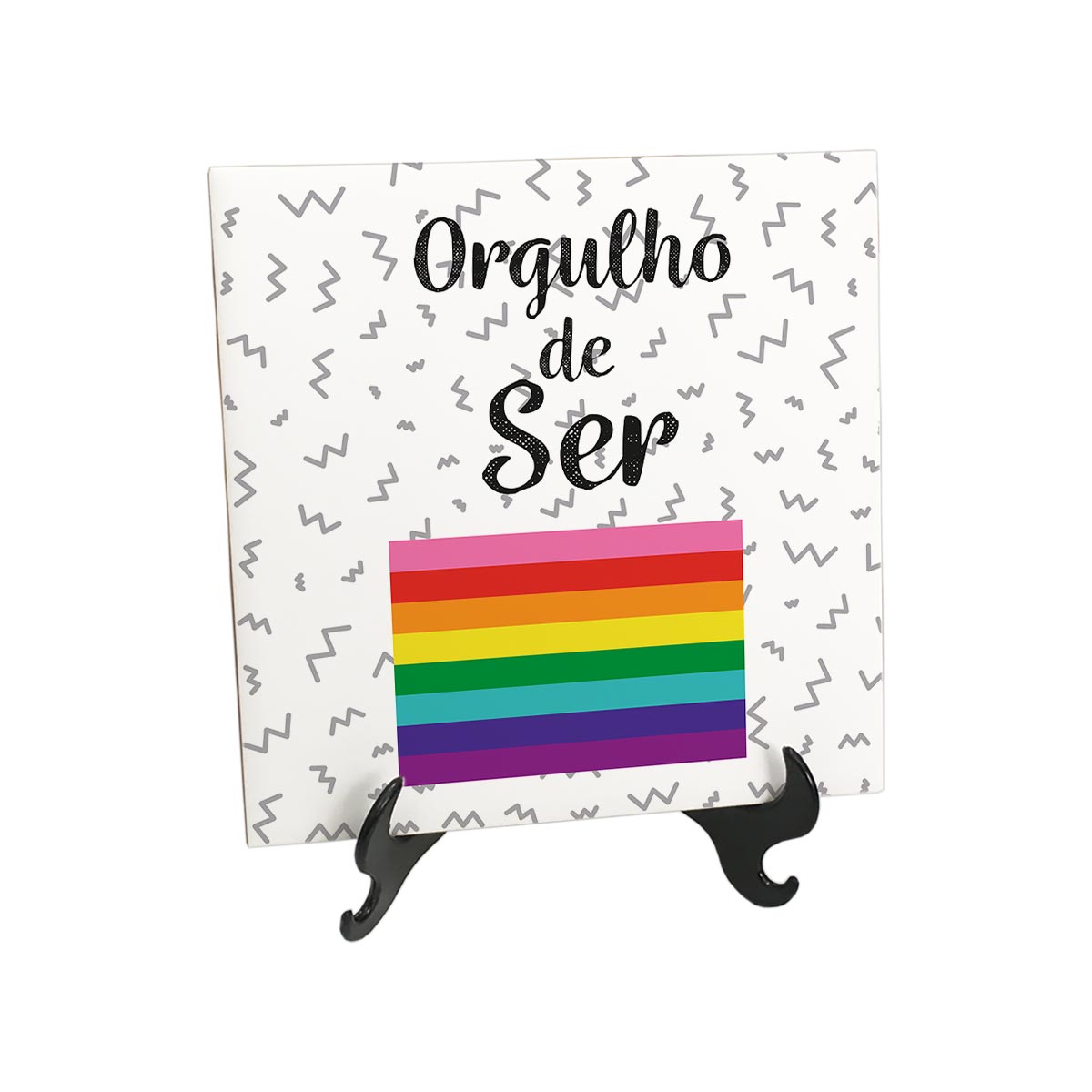 Quadro De Azulejo Bandeira Do Orgulho Gay De Baker Talysma