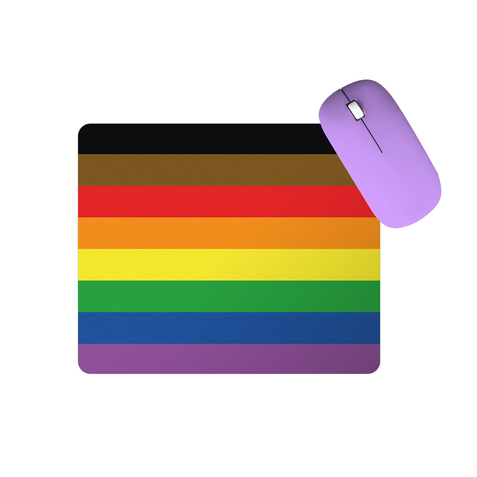 Mouse Pad Bandeira Do Orgulho Lgbtqia Repr Preta Talysma