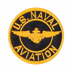 Patch Bordado - US Naval Aviation Preto e Amarelo MR40030-298