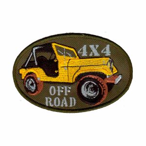 Patch Bordado - Jeep 4x4 Off Road Amarelo AD30046-439