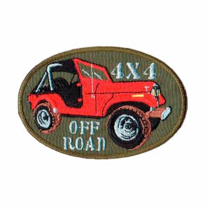 Patch Bordado - Jeep 4x4 Off Road Vermelho AD30047-15