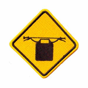 Patch Bordado - Placa C/ Moto Motociclista AD30050-21