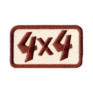 Patch Bordado - Tração 4 Rodas Trilha 4x4 Marrom AD30058-80