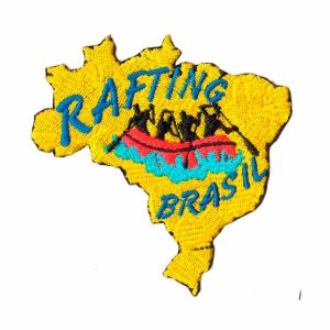 Patch Bordado - Rafting Mapa do Brasil Amarelo AD30067-273