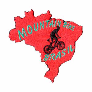 Patch Bordado - Ciclismo Mountain Bike Mapa Vermelho AD30076-23