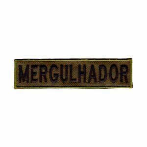 Patch Bordado - Tarja Mergulho Mergulhador Verde AD30084-30P