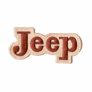 Patch Bordado - Logo Escrito Jeep Marrom AD30094-57