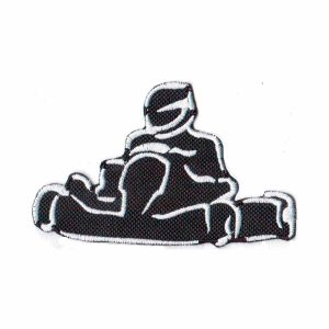 Patch Bordado - Piloto Kart Motor Preto AD30099-199
