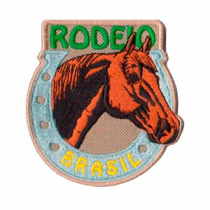 Patch Bordado - Rodeio Show Cavalo, Laço E Ferradura AD30107-257