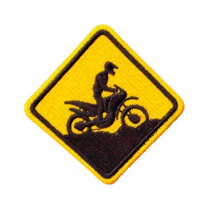 Patch Bordado - Placa Piloto Moto Trilha Motocross AD30128-25