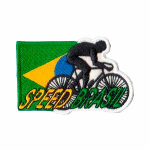 Patch Bordado - Ciclismo Bike Speed Bandeira Brasil AD30146-142