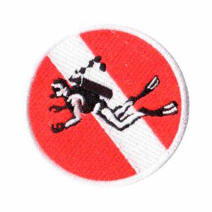 Patch Bordado - Bandeira De Mergulho Scuba Diving AD30157-321