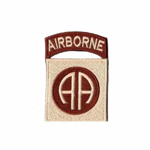 Patch Bordado - Tropa Paraquedistas Eua Airborne Tan AV20026-107