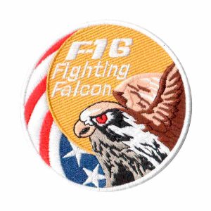 Patch Bordado - Caça A Jato F-16 Falcon Guerra AV20056-89
