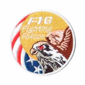 Patch Bordado - Jato Americano F16 Falcon de Guerra AV20057-34