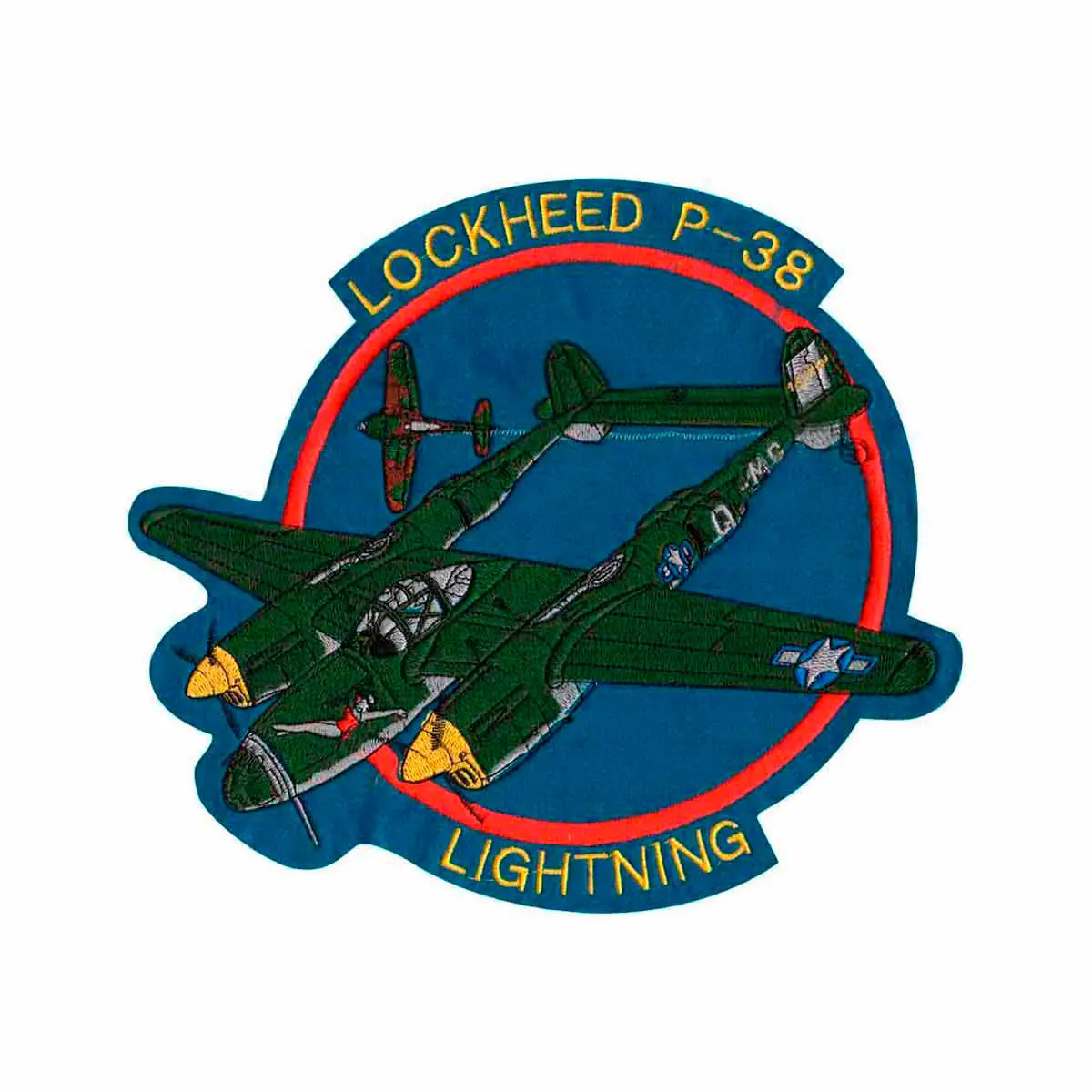 Patch Bordado - Caça Segunda Guerra Lockheed P-38 AV20071-31G