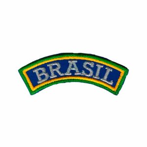 Patch Bordado - Tarja E Escrito Brasil Pequena BD50045-381