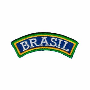 Patch Bordado -Tarja E Escrito Brasil BD50057-450