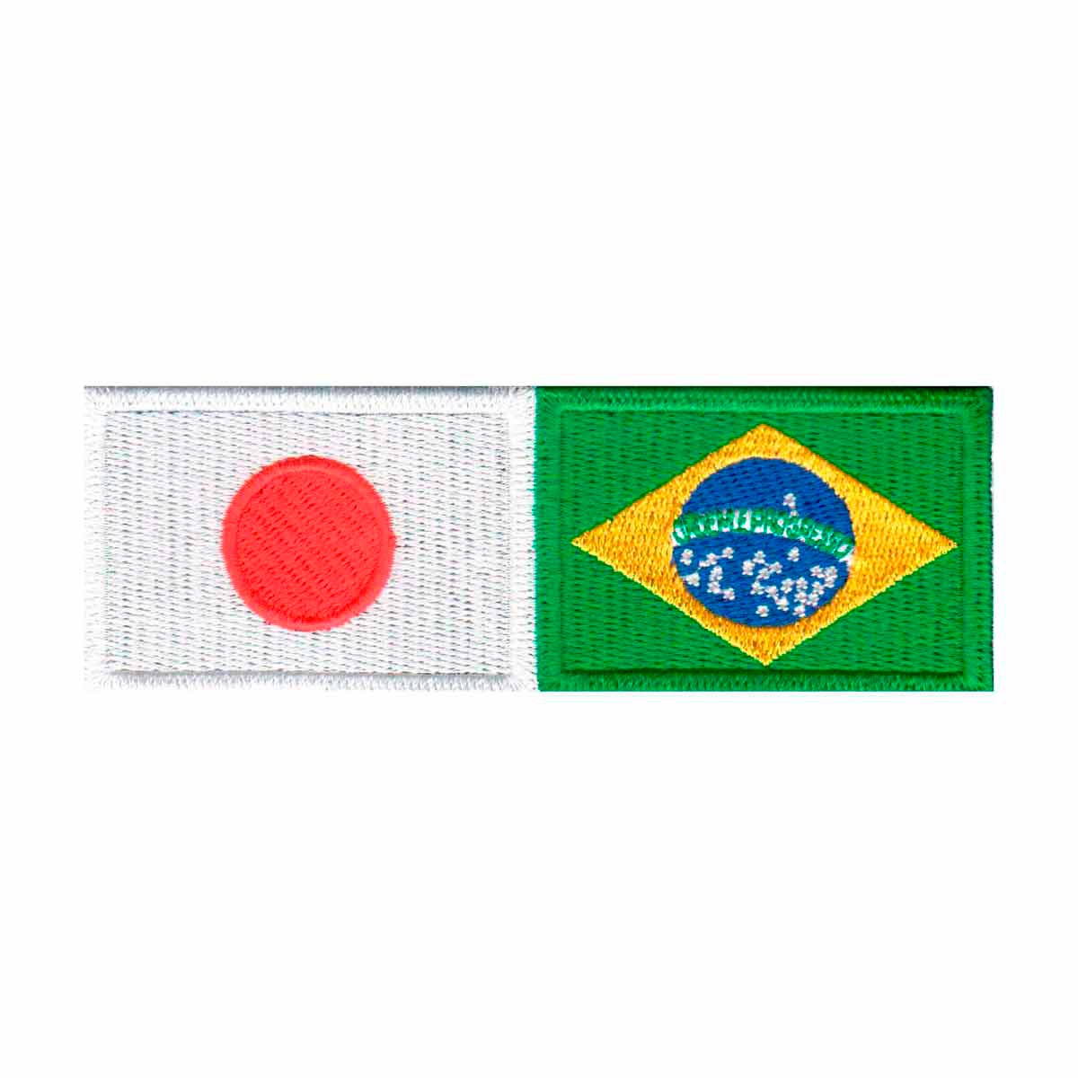 Patch Bordado – Bandeira Brasil E Japão BD50104-232 – Talysma