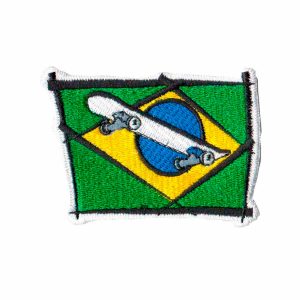 Patch Bordado - Skate Bandeira Do Brasil BD50115-106