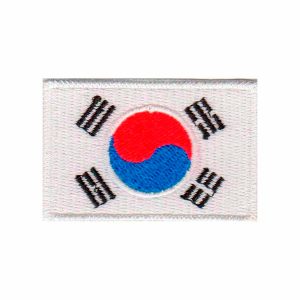 Patch Bordado - Bandeira coreia Do Sul Pequena BD50181-31P