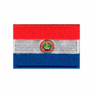 Patch Bordado - Bandeira Do Paraguai Pequena BD50249-461