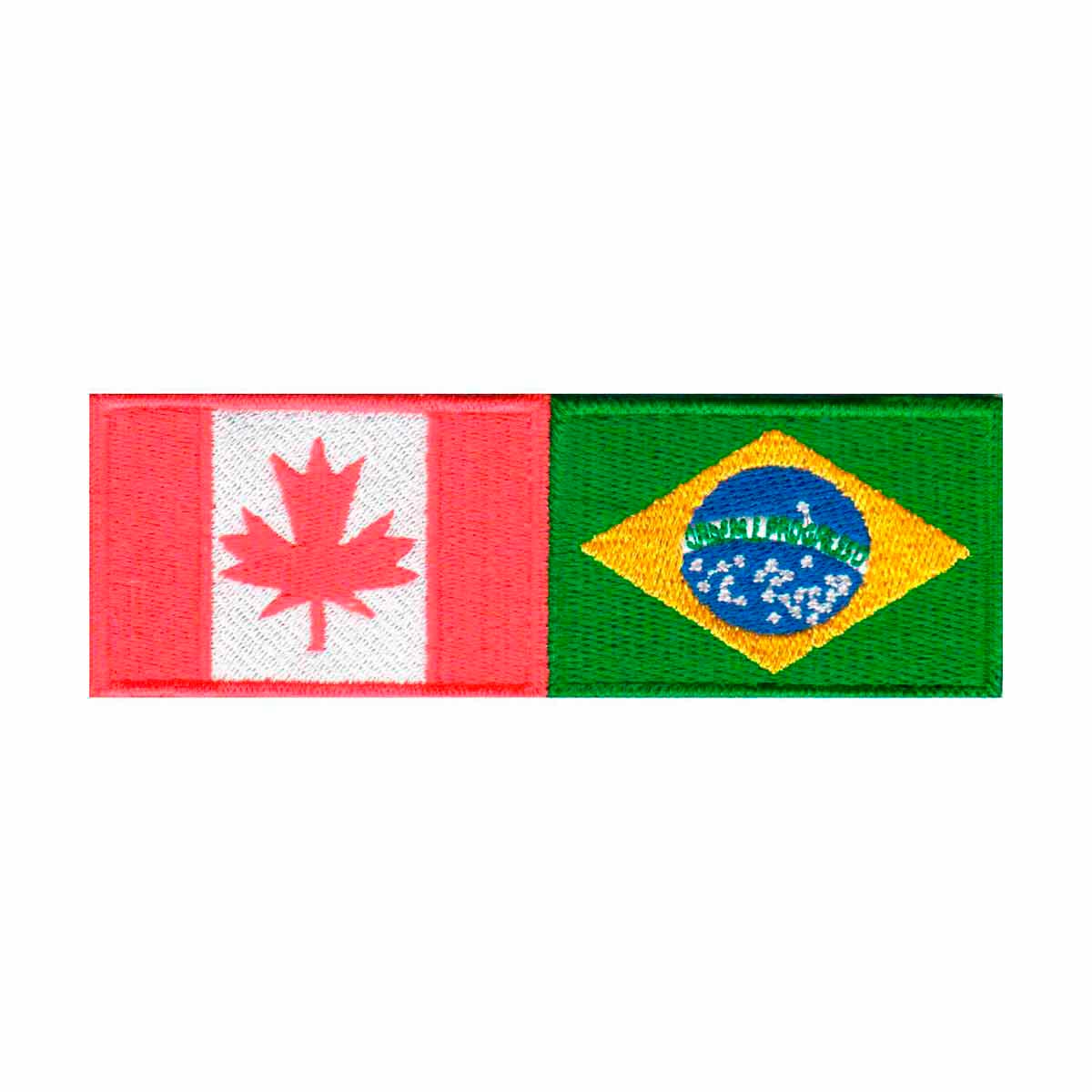 Patch Bordado – Bandeira Canadá E Brasil BD50277-190 – Talysma