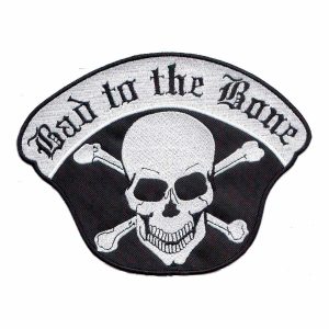 Patch Bordado - Caveira Motociclista Bad To The Bone DV80123-212