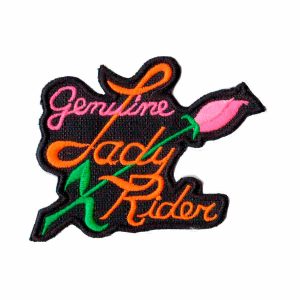 Patch Bordado - Flores Genuina Motociclista Mulher DV80142-59