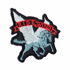 Patch Bordado - Motociclista Cavalo Pegasus DV80152-152