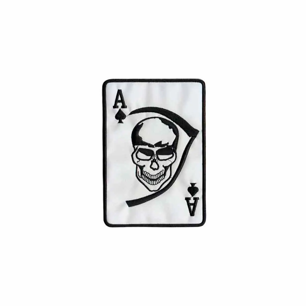 Patch Bordado - Baralho Caveira Carta As - Grande DV80162-361