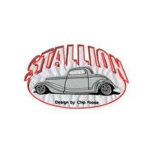 Patch Bordado - Design Stallion Chip Foose Grande DV80232-356