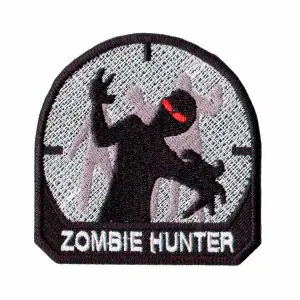 Patch Bordado - Geek Caçador De Zumbi Zombie Hunter DV80541-248