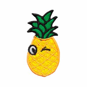 Aplique Patch Bordado Moda Fashion Abacaxi Emoji DV80752-