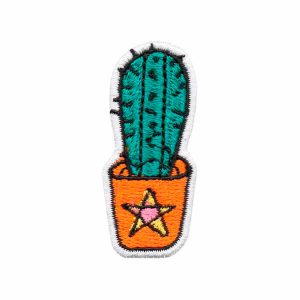 Aplique Patch Bordado Moda Fashion Plantinha Cactus DV80759-