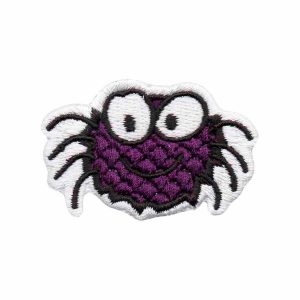 Aplique Patch Bordado Modinha Fashion - Aranha Roxa DV80765-