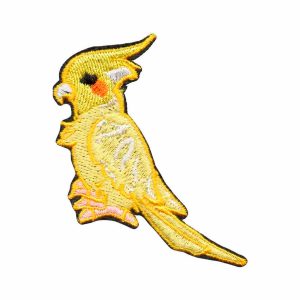 Aplique Patch Bordado Modinha Pássaro - Calopsita DV80768-