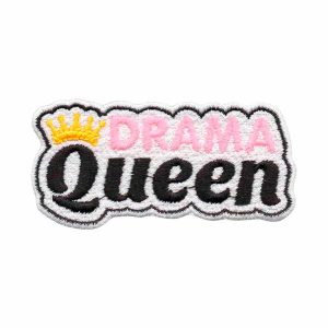 Aplique Patch Bordado Drama Queen - Rainha do Drama DV80782-