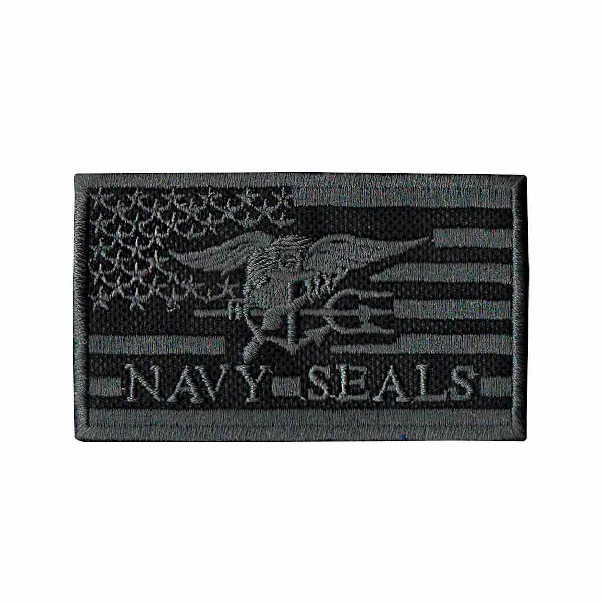 Patch Bordado - Bandeira Americana Logo Navy Seals EUA DV80825-422