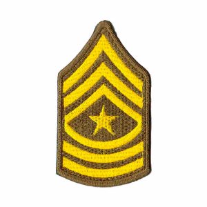 Patch Bordado - Divisa 3º Sargento Usa Master Preto EX10026-26