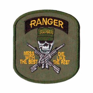 Patch Bordado Caveira Soldados Infantaria Elite EUA EX10051-67