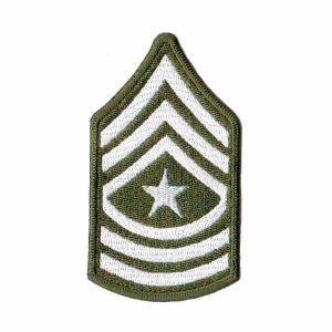 Patch Bordado Patente 3º Sargento Major EUA US Army EX10074-280