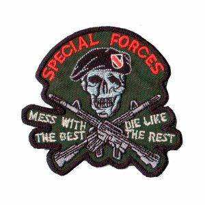 Patch Bordado Caveira Forcas Especiais Infantaria EX10077-293