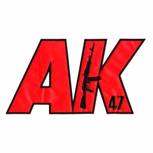 Patch Bordado Rifle Assault Ak47 p/ Costas Airsoft  EX10138-10G