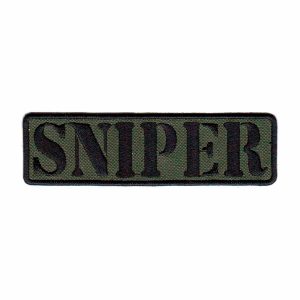 Patch Bordado - Tarja Airsoft Sniper Verde PL60111-262