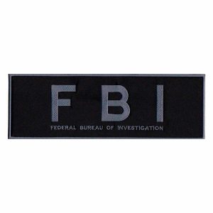 Patch Bordado - Airsoft FBI Federal Tarjao PL60122-29G