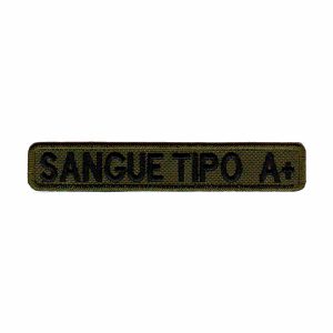 Patch Bordado - Tarja Tipo Sanguineo A + Sangue A+ PL60144-404