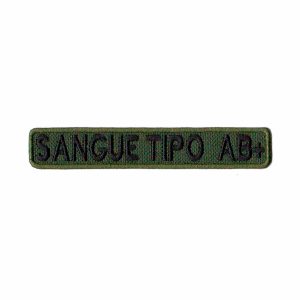 Patch Bordado -Tarja Tipo Sanguineo Ab Sangue Rh Ab+ PL60148-121