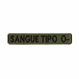 Patch Bordado - Tarja Tipo Sanguineo O Sangue Rh O- PL60149-121