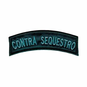 Patch Bordado - Tarja Segurança Contra Sequestro PL60280-12P